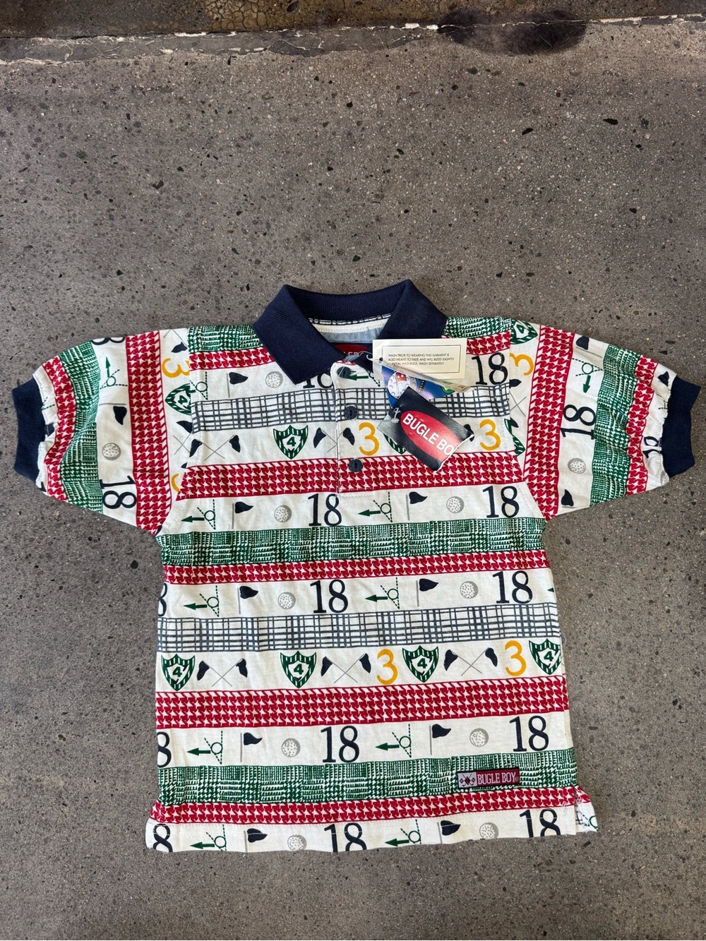 Bugle Boy Polo with Golf Print